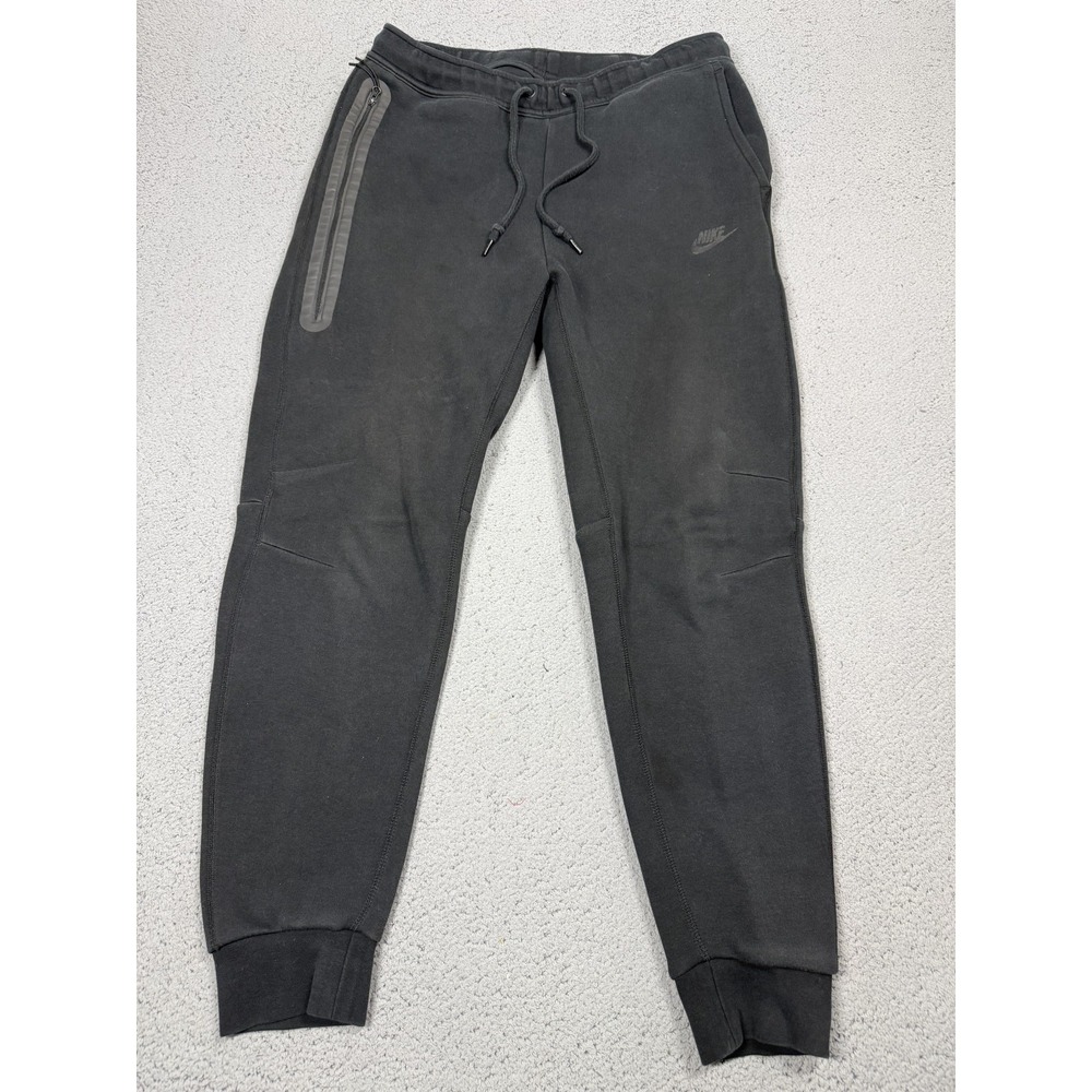 Nike Tech Fleece Joggers Mens Large Pants Black Sweatpants Zip Pocket FB8002-010
